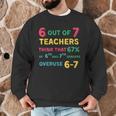 67 Teacher Middle School Teacher 6 7 Overuse 67 Men Graphic Sweatshirt, novelty gifts, funny gifts