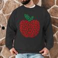 Apple Dot Pattern Art Teacher Appreciation Men Women Humor Men Graphic Sweatshirt, novelty gifts, funny gifts