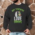 Art Teachers Love Brains Shirt Halloween Zombie Teaching Tee Men Women Kids Men Graphic Sweatshirt, novelty gifts, funny gifts