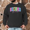 Back To School Neon Checkered Second Grade Colorful Teacher Men Graphic Sweatshirt, novelty gifts, funny gifts Back To School Neon Checkered Second Grade Colorful Teacher Men Graphic Sweatshirt, novelty gifts, funny gifts
