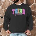 Back To School Neon Checkered Third Grade Colorful Teacher Men Graphic Sweatshirt, novelty gifts, funny gifts Back To School Neon Checkered Third Grade Colorful Teacher Men Graphic Sweatshirt, novelty gifts, funny gifts