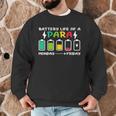 Battery Life Of a Paraprofessional Para Teacher Life Men Graphic Sweatshirt, novelty gifts, funny gifts