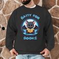 Batty About Books Lover Teacher Librarian Bookish Halloween For Men Women Kids Men Graphic Sweatshirt, novelty gifts, funny gifts Batty About Books Lover Teacher Librarian Bookish Halloween For Men Women Kids Men Graphic Sweatshirt, novelty gifts, funny gifts