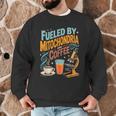 Biology Teacher Science Fueled By Mitochondria Coffee Men Graphic Sweatshirt, novelty gifts, funny gifts