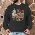 Book Tree All Is Calm Said No Teacher Ever Christmas Men Graphic Sweatshirt, novelty gifts, funny gifts