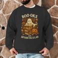 Books Are Spooktacular Ghost Book Reading Halloween Teachers Men Graphic Sweatshirt, novelty gifts, funny gifts