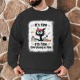 Cat It's Fine I'm Fine Everything Is Fine Teacher Life Men Graphic Sweatshirt, novelty gifts, funny gifts Cat It's Fine I'm Fine Everything Is Fine Teacher Life Men Graphic Sweatshirt, novelty gifts, funny gifts