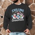 Chillin With My Snowmie Women Christmas Snowman Teacher Snow Men Graphic Sweatshirt, novelty gifts, funny gifts Chillin With My Snowmie Women Christmas Snowman Teacher Snow Men Graphic Sweatshirt, novelty gifts, funny gifts