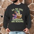 All The Cool Dragons Are Reading Dragon Teacher Men Graphic Sweatshirt, novelty gifts, funny gifts