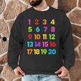 Counting 1-10 Learn To Count Number School Kids Teacher Men Graphic Sweatshirt, novelty gifts, funny gifts