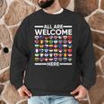 ESL Teacher All Are Welcome Here For Worlds Virtual Teachers Men Graphic Sweatshirt, novelty gifts, funny gifts ESL Teacher All Are Welcome Here For Worlds Virtual Teachers Men Graphic Sweatshirt, novelty gifts, funny gifts