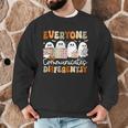 Everyone Communicates Differently Halloween Sped Teacher Men Graphic Sweatshirt, novelty gifts, funny gifts Everyone Communicates Differently Halloween Sped Teacher Men Graphic Sweatshirt, novelty gifts, funny gifts