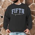 Fifth Grade Coquette Toile Blue Bow Floral Women Teacher Men Graphic Sweatshirt, novelty gifts, funny gifts Fifth Grade Coquette Toile Blue Bow Floral Women Teacher Men Graphic Sweatshirt, novelty gifts, funny gifts