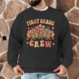 First Grade Crew Thanksgiving Fall Teacher 1st Grade Team Men Graphic Sweatshirt, novelty gifts, funny gifts