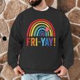 Fri-Yay Friyay Rainbow Colors Teacher Childrens Fun Designs Men Graphic Sweatshirt, novelty gifts, funny gifts Fri-Yay Friyay Rainbow Colors Teacher Childrens Fun Designs Men Graphic Sweatshirt, novelty gifts, funny gifts
