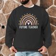 Future Teacher Kids Youth Girls Leopard Rainbow Women Men Graphic Sweatshirt, novelty gifts, funny gifts