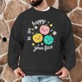 Groovy Happy To See Your Face Teacher School Appreciation Men Graphic Sweatshirt, novelty gifts, funny gifts