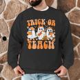 Groovy Teacher Halloween Trick Or Teach Ghost Men Women Kids Men Graphic Sweatshirt, novelty gifts, funny gifts Groovy Teacher Halloween Trick Or Teach Ghost Men Women Kids Men Graphic Sweatshirt, novelty gifts, funny gifts