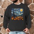 Halloween Pumpkin Starry Night Van Gogh Art Teacher Men Graphic Sweatshirt, novelty gifts, funny gifts Halloween Pumpkin Starry Night Van Gogh Art Teacher Men Graphic Sweatshirt, novelty gifts, funny gifts
