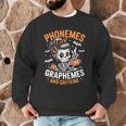 Halloween Skeleton Teacher Phonemes Graphemes Caffeine Lover Men Graphic Sweatshirt, novelty gifts, funny gifts Halloween Skeleton Teacher Phonemes Graphemes Caffeine Lover Men Graphic Sweatshirt, novelty gifts, funny gifts