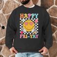 Happy Fri-Yay Groovy Teacher Friday Weekend Fri Yay Men Graphic Sweatshirt, novelty gifts, funny gifts
