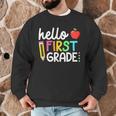 Hello First Grade Team 1st Grade Back To School Teacher Kids Men Graphic Sweatshirt, novelty gifts, funny gifts Hello First Grade Team 1st Grade Back To School Teacher Kids Men Graphic Sweatshirt, novelty gifts, funny gifts