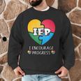 IEP I Encourage Progress Special Education School Teacher Men Graphic Sweatshirt, novelty gifts, funny gifts