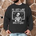 Ill Just Wait Until Its Quiet Teacher Lazy Halloween Costume Men Graphic Sweatshirt, novelty gifts, funny gifts