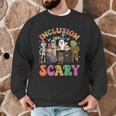Inclusion Isn't Scary Ghost Mummy Halloween SLP Sped Teacher Men Graphic Sweatshirt, novelty gifts, funny gifts Inclusion Isn't Scary Ghost Mummy Halloween SLP Sped Teacher Men Graphic Sweatshirt, novelty gifts, funny gifts
