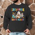 Inclusion Isn't Scary SLP Halloween Sped Teacher Therapy Men Graphic Sweatshirt, novelty gifts, funny gifts