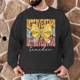 Interventionist Teacher Groovy Coquette Bow Back To School Men Graphic Sweatshirt, novelty gifts, funny gifts