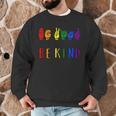 Be Kind Pride Sign Language Rainbow Teachers Interpreter ASL Men Graphic Sweatshirt, novelty gifts, funny gifts