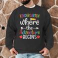 Kindergarten Where The Adventure Begins Shirt Children's Teacher Men Graphic Sweatshirt, novelty gifts, funny gifts Kindergarten Where The Adventure Begins Shirt Children's Teacher Men Graphic Sweatshirt, novelty gifts, funny gifts