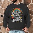 Kindness Comes In Many Languages ESL English Teacher Men Graphic Sweatshirt, novelty gifts, funny gifts Kindness Comes In Many Languages ESL English Teacher Men Graphic Sweatshirt, novelty gifts, funny gifts