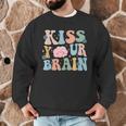 Kiss Your Brain Teacher Inspire Educate Groovy Retro Vintage Men Graphic Sweatshirt, novelty gifts, funny gifts Kiss Your Brain Teacher Inspire Educate Groovy Retro Vintage Men Graphic Sweatshirt, novelty gifts, funny gifts