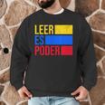Leer Es Poder Colombian Spanish Teacher Maestra Colombia Men Graphic Sweatshirt, novelty gifts, funny gifts Leer Es Poder Colombian Spanish Teacher Maestra Colombia Men Graphic Sweatshirt, novelty gifts, funny gifts