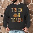 Leopard Trick Or Teach Halloween Teacher Costume Women Men Graphic Sweatshirt, novelty gifts, funny gifts Leopard Trick Or Teach Halloween Teacher Costume Women Men Graphic Sweatshirt, novelty gifts, funny gifts