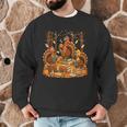 Librarian Turkey Reading Book Fall Thanksgiving Teacher Men Graphic Sweatshirt, novelty gifts, funny gifts