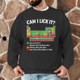 Can I Lick It Periodic Table Shirt Science Chemistry Teacher Men Graphic Sweatshirt, novelty gifts, funny gifts