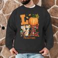 Love Preschool Teacher Turkey Thanksgiving Autumn Fall Men Graphic Sweatshirt, novelty gifts, funny gifts