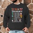 Math Teacher Christmas 12 Days Of Teaching Math Christmas Men Graphic Sweatshirt, novelty gifts, funny gifts