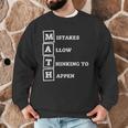 Mistakes Allow Thinking To Happen School Math Teacher Men Graphic Sweatshirt, novelty gifts, funny gifts