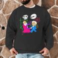 Nerdy Pythagoras Fighting Over C Squared Math Teacher Men Graphic Sweatshirt, novelty gifts, funny gifts