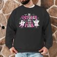 In October We Wear Pink Ballet Ghost Teacher Breast Cancer Men Graphic Sweatshirt, novelty gifts, funny gifts In October We Wear Pink Ballet Ghost Teacher Breast Cancer Men Graphic Sweatshirt, novelty gifts, funny gifts