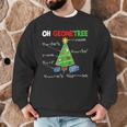 Oh Geometree Christmas Tree Geometry Math Teacher Men Graphic Sweatshirt, novelty gifts, funny gifts