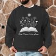 One-More Chapter Wildflower Reading Teacher Library Bookish Men Graphic Sweatshirt, novelty gifts, funny gifts