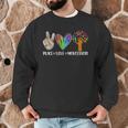 Peace Love Montessori Daycare Teacher Appreciation Men Graphic Sweatshirt, novelty gifts, funny gifts
