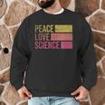 Peace Love Science Lovers Math Chemistry Teacher Men Graphic Sweatshirt, novelty gifts, funny gifts Peace Love Science Lovers Math Chemistry Teacher Men Graphic Sweatshirt, novelty gifts, funny gifts