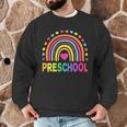 Preschool Rainbow Girls Boys Kids Teacher Back To School Men Graphic Sweatshirt, novelty gifts, funny gifts