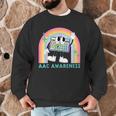 Rainbow AAC Awareness Month SPED Teacher SLP Communication Men Graphic Sweatshirt, novelty gifts, funny gifts Rainbow AAC Awareness Month SPED Teacher SLP Communication Men Graphic Sweatshirt, novelty gifts, funny gifts